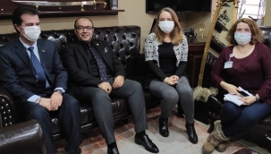 Türk Büro Sen yöneticilerinden Komisyon Başkanı Oktay Tabur'a ziyaret