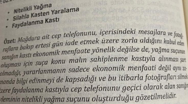 Yargıtay YAĞMA suçu dedi:'Arkadaşınızın telefonunu zorla alıp sakın içeriklerine bakmayın'