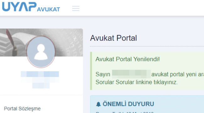 UYAP avukat portal sorgularında ücret alınmayacak