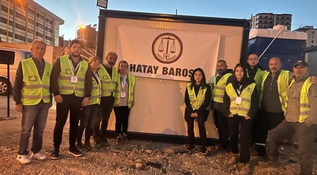 İzmir Barosu Avukatlarından Oluşan Gönüllü İkinci Grup Heyet Deprem Bölgesine Gitti
