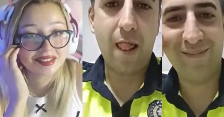 Canlı yayında cinsel hareketler yapan polis açığa alındı