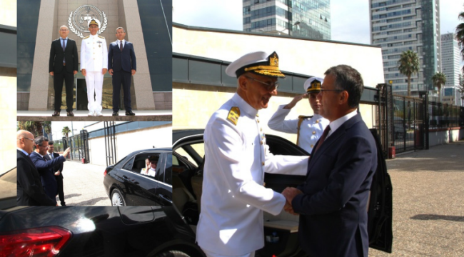 Donanma Komutan Yardımcısı Koramiral İbrahim Özdem Koçer İzmir Başsavcısı Tosun'u ziyaret etti