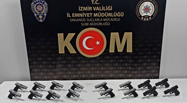 İZMİR'DE SİLAH İMALAT ATÖLYESİNE HAVA DESTEKLİ OPERASYON