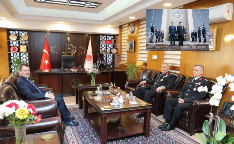 JANDARMA KOMUTANI ÇARDAKÇI'DAN İZMİR BAŞSAVCISI YELDAN'A ZİYARET