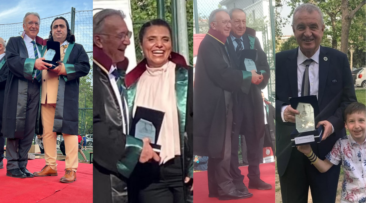 İŞTE TÖRENDEN KARELER:'İZMİR'DE 60,50,40 VE 25 YILI GERİDE BIRAKAN AVUKATLARA MESLEK ONUR PLAKETİ