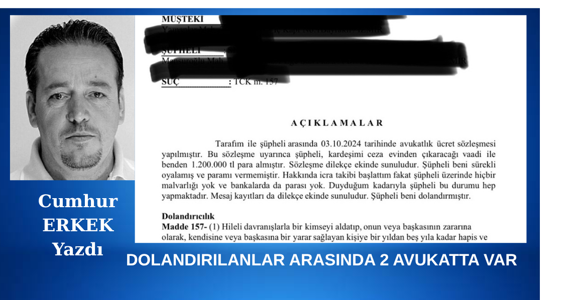 İŞTE İLK İDDİANAME:'ÇOK SAYIDA KİŞİYİ MİLYONLARCA LİRA DOLANDIRMAKLA SUÇLANAN İZMİRLİ AVUKATIN ÜZERİNDE BİR İĞNE ÇIKMADI'
