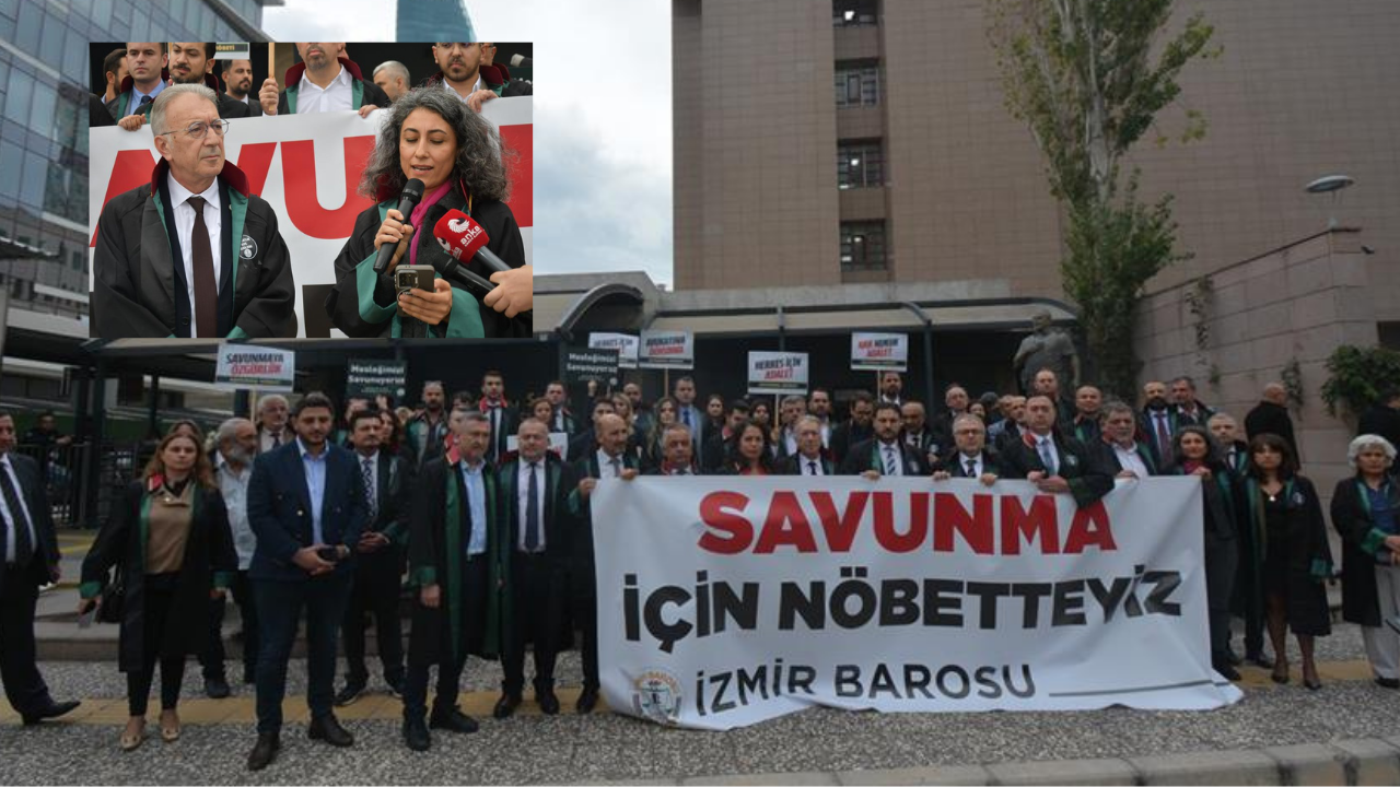 İZMİRLİ AVUKATLARDAN SAVUNMA NÖBETİ